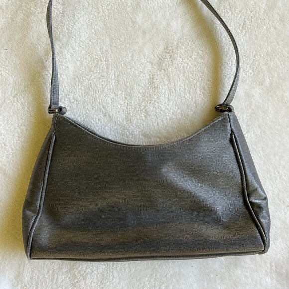 Handbags - Metallic Silver Mini Shoulder Bag